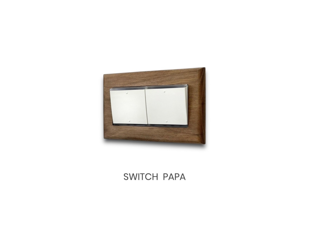 switchpapa鋅合金可直上星光開關蓋板系列