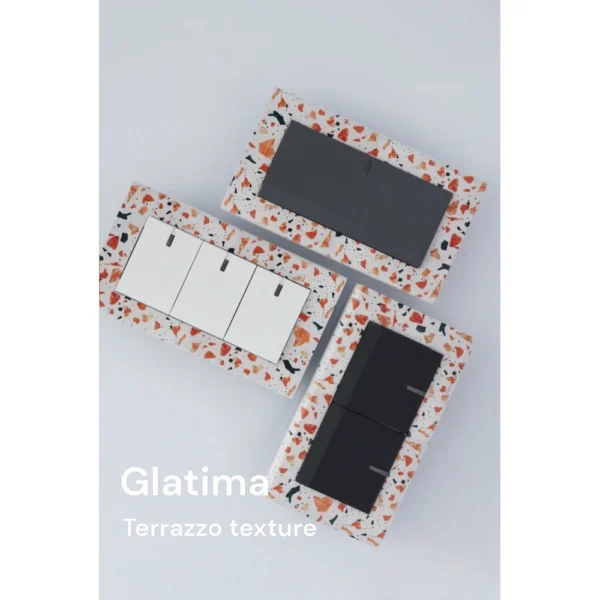 switchpapa水磨石紋框 適用Glatima