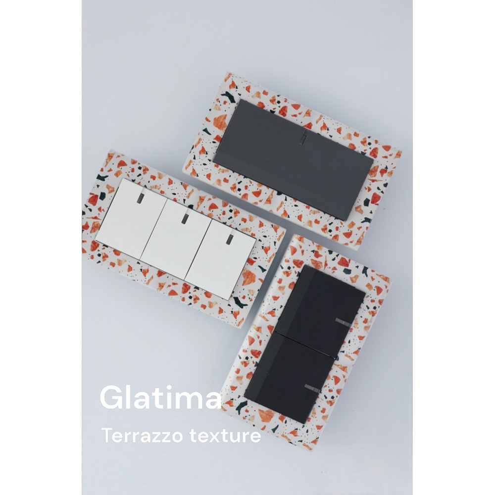 switchpapa水磨石紋框 適用Glatima