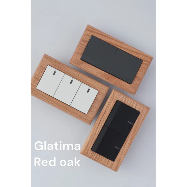 switchpapa GLATIMA用マグネットレッドオークフレーム (6) switchpapa磁吸式紅橡木框 適用GLATIMA (6)