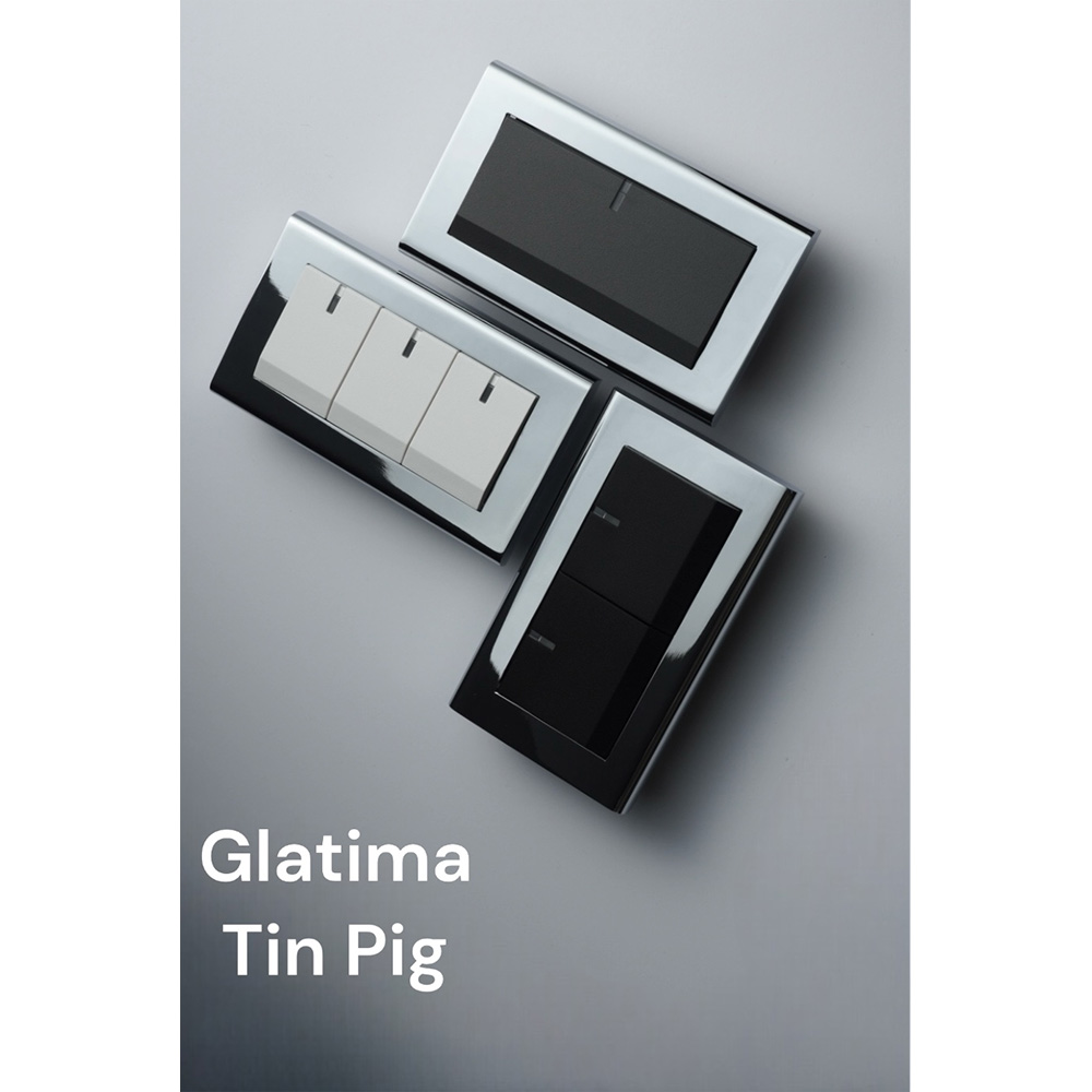 switchpapa鋅合金框 適用Glatima鍍鉻