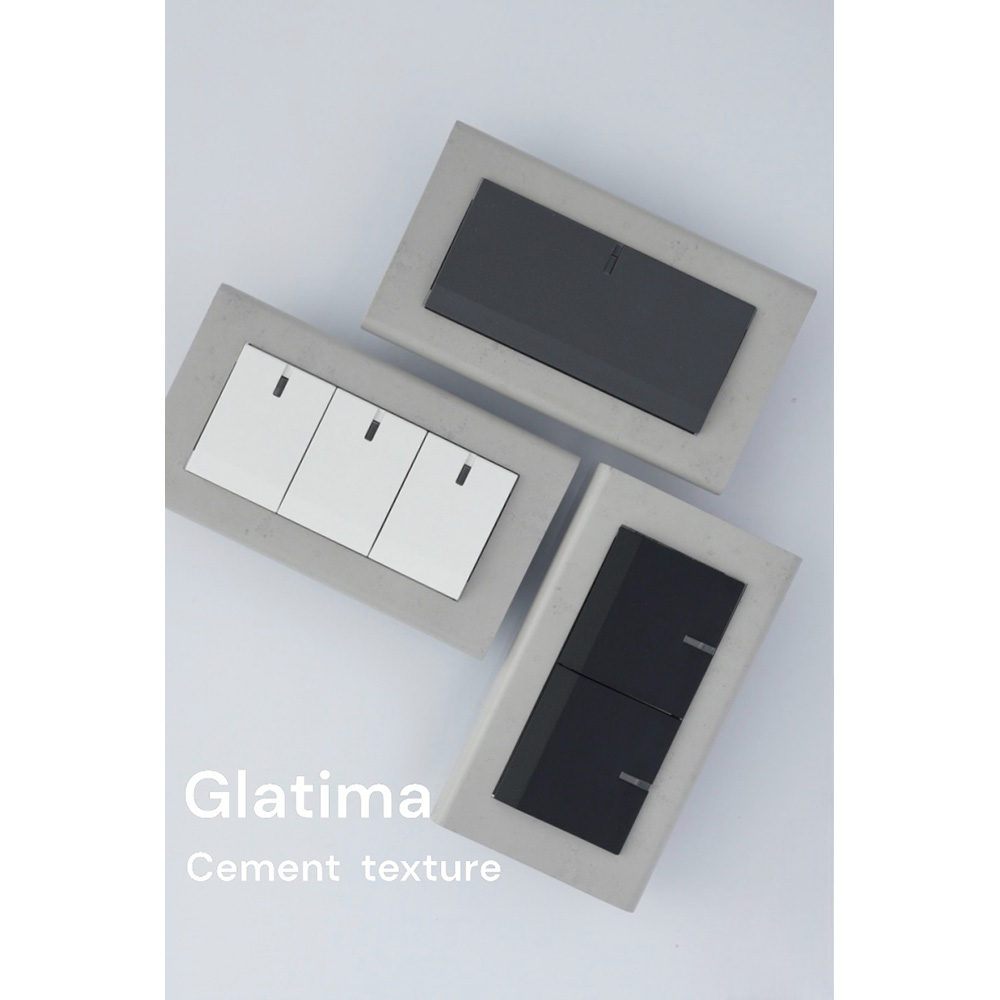 switchpapa微水泥紋框 適用Glatima