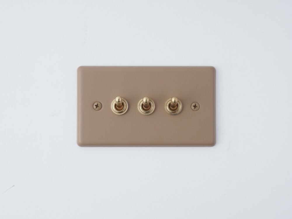 switchpapa雲雀沙色復古黃銅開關系列