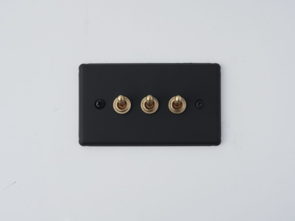 switchpapa消光霧黑復古黃銅開關系列