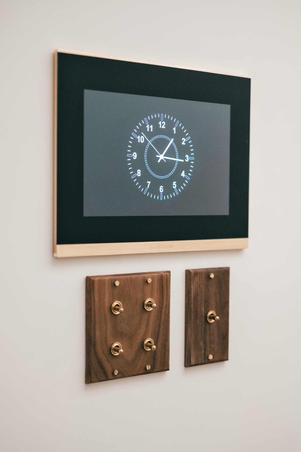 switchpapa黑胡桃木復古黃銅開關系列