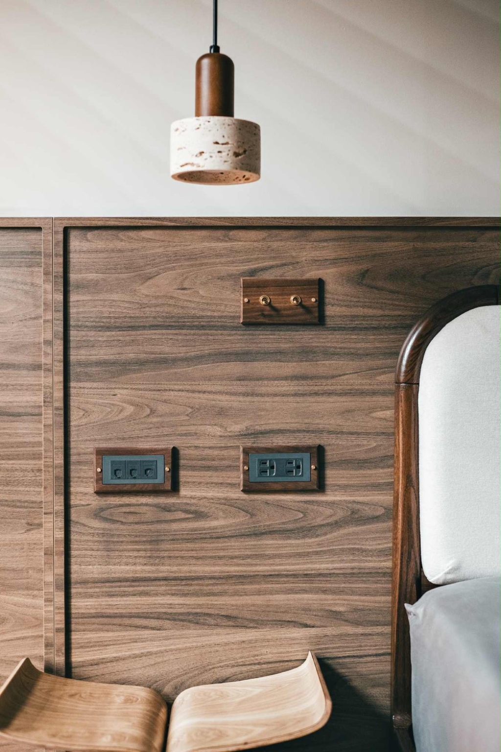 switchpapa黑胡桃木復古黃銅開關系列