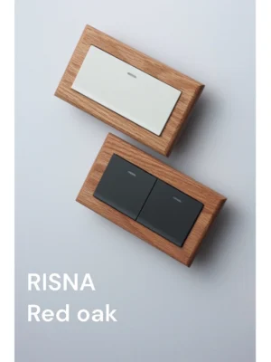 switchpapa磁吸式紅橡木框 適用RISNA (主圖)
