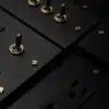 switchpapa鋁合金陽極黑復古黃銅開關系列