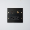 switchpapa鋁合金陽極黑復古黃銅開關系列