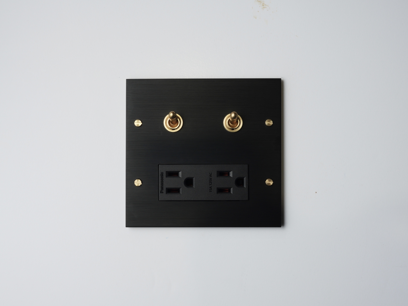 switchpapa鋁合金陽極黑復古黃銅開關系列