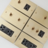 switchpapa鋁合金陽極金復古黃銅開關系列