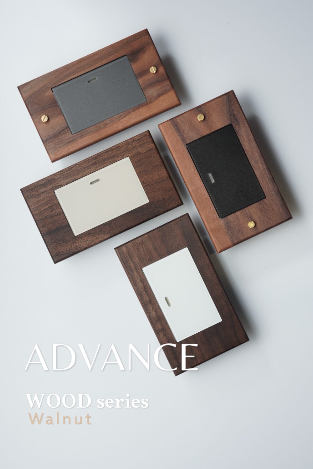 switchpapa黑胡桃木ADVANCE大按鍵系列實木框
